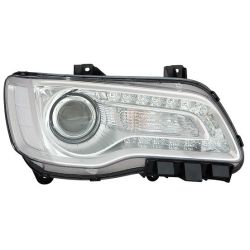 CHRYSLER 300  HEAD LAMP ASSY RIGHT (Passenger Side) (HALOGEN)(W/PROJECTOR)(CHROME BEZEL) OEM#68402946AA 2018-2023 PL#CH2503322
