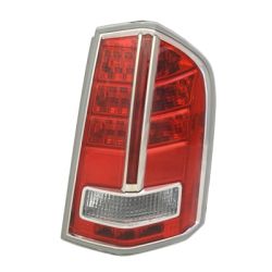 CHRYSLER 300 TAIL LAMP ASSY LEFT (Driver Side) (W/CNTR CHROME TRIM)(FM 3-19-12)(CLEAR LENS) OEM#68154607AC 2012-2014 PL#CH2818135