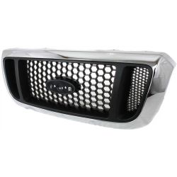 FORD TRUCKS & VANS RANGER GRILLE CHROME W/ARG MESH TYPE (4WD) OEM#4L5Z8200EAA 2004-2005 PL#FO1200453