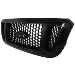 FORD TRUCKS & VANS RANGER GRILLE PTD BLACK W/ARG MESH TYPE (4WD) OEM#4L5Z8200DAF 2004-2005 PL#FO1200460