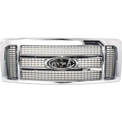 FORD TRUCKS & VANS FORD/PU F150 (EXC SVT RAPTOR) GRILLE PTD-GOLD W/CHROME MLDG (KING RANCH) OEM#9L3Z8200FB 2009-2014 PL#FO1200522