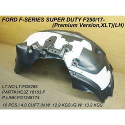 FORD TRUCKS & VANS FORD/PU (F250/350/450) Super Duty FENDER LINER LEFT (Driver Side) (W/INSULATION FOAM) OEM#HC3Z16103F 2017-2019 PL#FO1248203