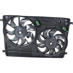 FORD TRUCKS & VANS ESCAPE RADIATOR & A/C FAN ASSEMBLY (2.0L TURBO) (DUAL FAN)(W/TOW) OEM#EJ7Z8C607B 2017-2019 PL#FO3115215