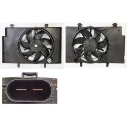FORD FIESTA/HATCHBACK (EXC ST) RADIATOR & A/C FAN ASSY(SINGLE)(1.0L TURBO) OEM#C1BZ8C607WF 2014-2017 PL#FO3115219