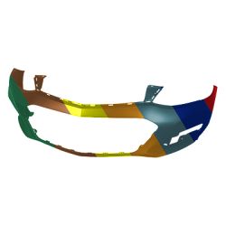 CHEVROLET CRUZE SEDAN FRONT BUMPER COVER PRIMED (W/RS) **CAPA** OEM#84288772 2016-2018 PL#GM1000A02C