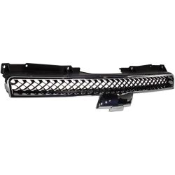 GM TRUCKS & VANS TAHOE (CHEVY) GRILLE UPPER CHROME FRAME/BLK MESH OEM#22830013 2007-2014 PL#GM1200563