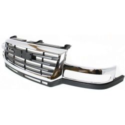 GM TRUCKS & VANS SIERRA/PU (GMC) (07 OLD STYLE) GRILLE CHR/BLK (2500HD/3500) OEM#19130795 2003-2007 PL#GM1200568