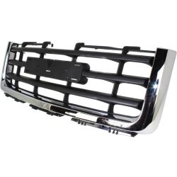 GM TRUCKS & VANS SIERRA/PU 1500 HYBRID  (GMC) GRILLE ASSY CHROME/BLACK(CHROME FRAME/ 3 BLACK BAR) **CAPA** OEM#22761792 2009-2013 PL#GM1200573C