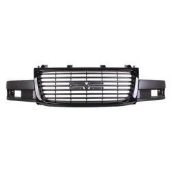 GM TRUCKS & VANS CHEVY/GMC/VAN(Express/Savana) GRILLE BLACK (SEALED BEAM HEAD LAMP)(GMC) OEM#84689073 2018-2025 PL#GM1200835