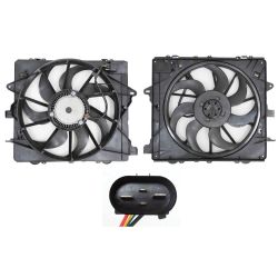 CADILLAC ATS COUPE RADIATOR & A/C FAN ASSY(SINGLE)(2.0/3.6L)(W/ENG OIL COOLER) OEM#84392557 2016-2019 PL#GM3115280