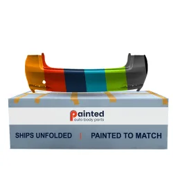 GENESIS G80 REAR BUMPER COVER PRIMED (WO/SENSOR)(3.8/5.0L)**CAPA** OEM#86611B1000 2017-2020 PL#HY1100203C