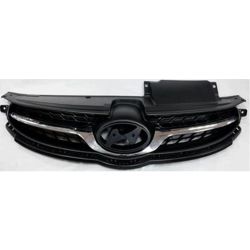 HYUNDAI ELANTRA SEDAN  GRILLE BLACK W/1 PC CHROME MLDG (GLS)[PFM][use LTD MDL Emblem] OEM#863503X000 2011-2013 PL#HY1200166