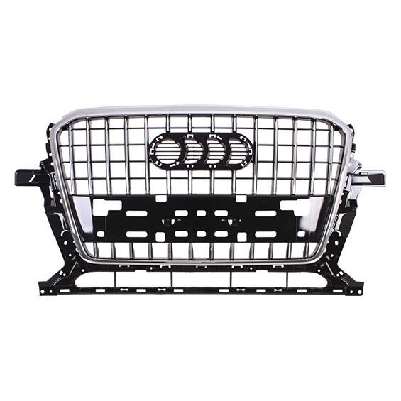 AUDI Q5 / SQ5 GRILLE GLOSS BLACK W/CHROME MLDG (WO/SLINE) OEM