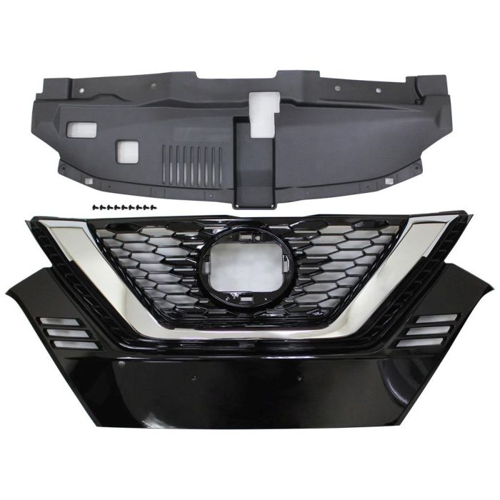 NISSAN ROGUE SPORT (2.0L) GRILLE CHROME/BLACK (WO/CAMERA) OEM