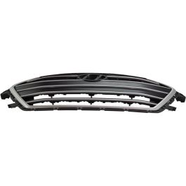Happy19star Front Bumper Hood Grille For 2017-2018 Hyundai Elantra – Matte Black Honeycomb (Direct Replacement)