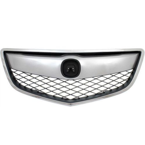 ACURA RDX GRILLE ASSEMBLY CHR/DK-GRAY (1PC W/UPPER&OUTER MLDG) OEM#71121TX4A01-PFM 2013-2015 PL#AC1200116