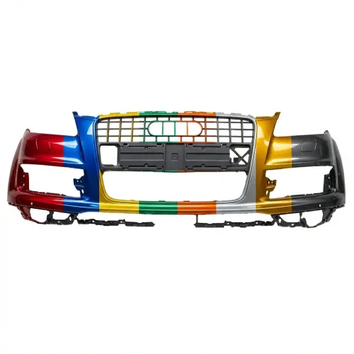 AUDI Q7  FRONT BUMPER COVER PRIMED (W/WASH)(W/SENSOR)(WO/S-LINE) OEM#4L0807105KGRU 2010-2015 PL#AU1000179