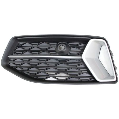 AUDI A6 SEDAN FOG LAMP COVER LEFT (Driver Side) SATIN-BLACK/ALUM (WO/S-LINE) OEM#4K0807647D3HB 2019-2023 PL#AU1038152