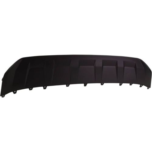 AUDI Q7 / SQ7 FRONT BUMPER CENTER SPOILER BLACK OEM#4M0807733DRU6 2017-2019 PL#AU1095108