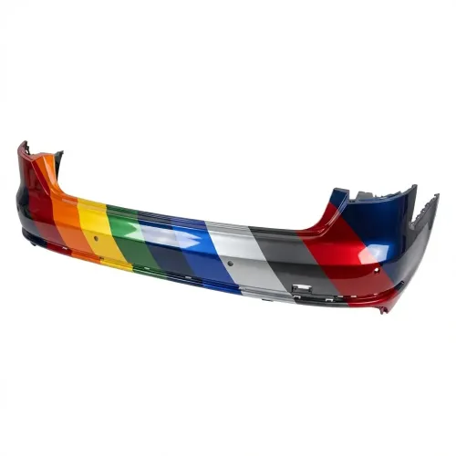 AUDI A4 SEDAN  REAR BUMPER COVER PRIMED (S-LINE)(W/PK SENSOR)(WO/PK ASSIST)**CAPA** OEM#8W5807067DGRU 2017-2019 PL#AU1100228C