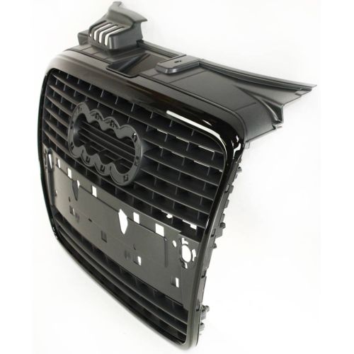 AUDI A4 CABRIO GRILLE GRAY W/BLK FRAME (W/6 TOP CROSS BAR)(WO/S-LINE) OEM#8E0853651JVMZ 2007-2009 PL#AU1200113