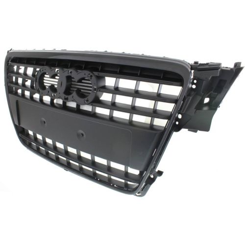 AUDI A4 SEDAN / WAGON GRILLE ASSEMBLY BLACK W/BLK OUTER MOLDING (WO/S-LINE) OEM#8K0853651VMZ 2009-2012 PL#AU1200117