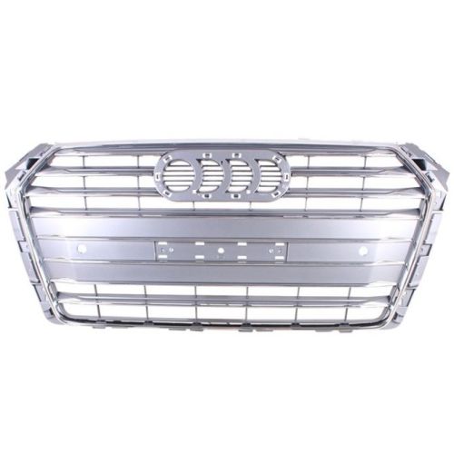 AUDI A4 SEDAN GRILLE CHROME/PTD-GRAY (WO/SENSOR)(WO/S-LINE) OEM#8W0853651BRRP5 2017 PL#AU1200133