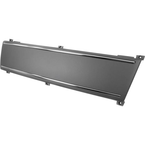 AUDI A4 CABRIO  FRONT BUMPER LICENSE PLATE BAR PTD -BLACK W/CHROME MLDG WO/LICENSSE PLATE MOUNT OEM#8E0807287D1QP 2007-2009 PL#AU1223100