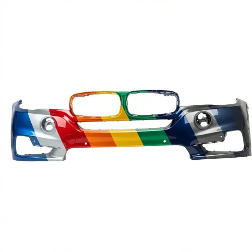 BMW BMW X5 FRONT BUMPER COVER PRIMED W/6 SENSOR (WO/WASH&NIGHT VISION&LED FOG&SURND VIEW) (WO/M SPT) OEM#51117378612 2014-2018 PL#BM1000323