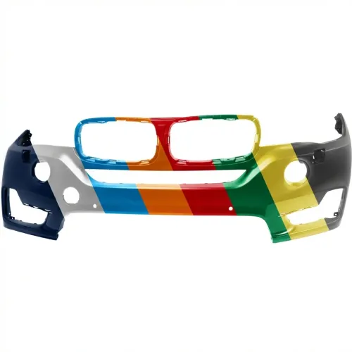 BMW BMW X5 HYBRID  (40e) FRONT BUMPER COVER PRIMED (W/HL WASH)(W/2 SENSOR)(WO/SURND VIEW)(WO/M SPT) OEM#51117378601 2016-2018 PL#BM1000397