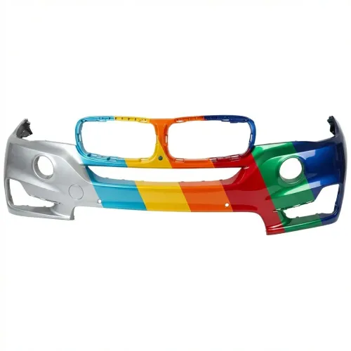 BMW BMW X5  FRONT BUMPER COVER PRIMED (WO/HL WASH)(W/2 SENSOR)(WO/SURND VIEW)(WO/M SPT) OEM#51117378597 2014-2018 PL#BM1000471