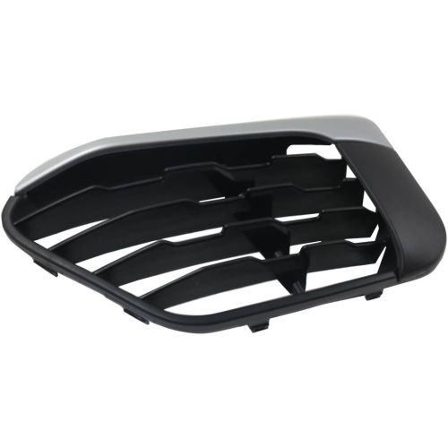 BMW BMW X1  FRONT BUMPER GRILLE LEFT (Driver Side) BUMPERLK W/SILVER MLDG (WO/SENSOR)(WO/M PKG) OEM#51117453989 2016-2019 PL#BM1038200