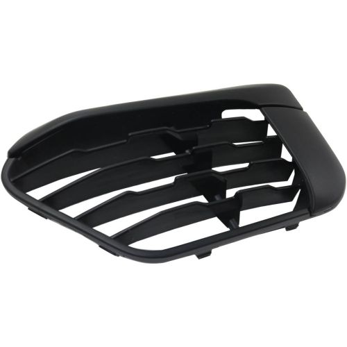 BMW BMW X1  FRONT BUMPER GRILLE LEFT (Driver Side) MAT-BLACK (WO/SENSOR)(BASE) OEM#51117453981 2016-2019 PL#BM1038203