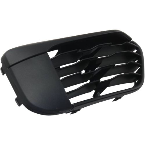 BMW BMW X1  FRONT BUMPER GRILLE RIGHT (Passenger Side) MAT-BLACK (WO/SENSOR)(BASE) OEM#51117453982 2016-2019 PL#BM1039203