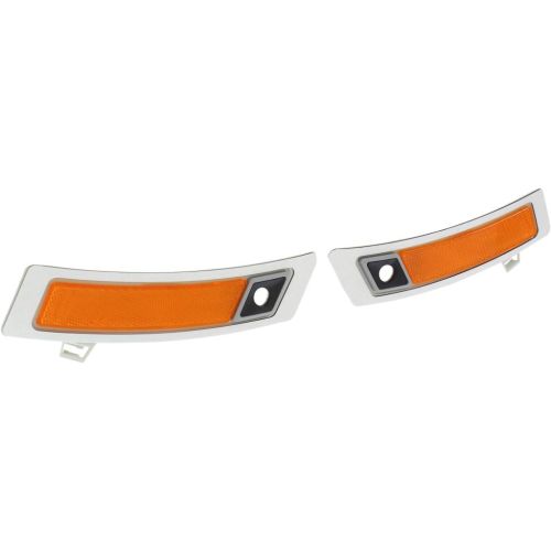 BMW BMW X5 FRONT BUMPER SIDE REFLECTOR KIT (RH&LH)(W/ SIDE CAMERA)(EXC M MDL)**CAPA** OEM#63147274434 2011-2013 PL#BM1084104C
