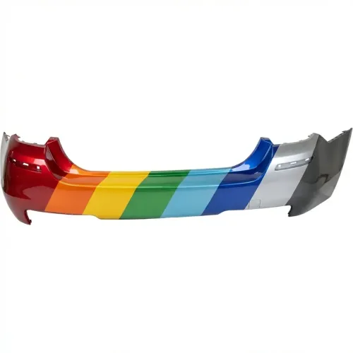 BMW BMW 5 SERIES (SEDAN) REAR BUMPER COVER PRIMED (W/SENSOR)(W/M PKG) OEM#51128048594 2011-2016 PL#BM1100235