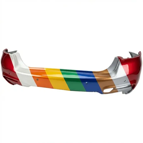BMW BMW 5 SERIES (SEDAN)  REAR BUMPER COVER PRIMED (530i/540 W/M PKG)(M550)(W/SENSOR)(W/PARK SYS)**CAPA** OEM#51128073725 2017-2020 PL#BM1100370C