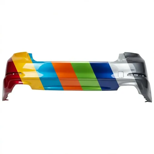 BMW BMW 5 SERIES (SEDAN)  REAR BUMPER COVER PRIMED (540i WO/M PKG)(WO/LUXURY PKG)(WO/SENSOR)(WO/PARK SYS) OEM#51127475590 2017-2020 PL#BM1100378