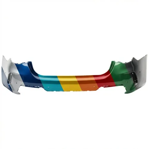 BMW BMW 4 CONVERTIBLE REAR BUMPER COVER PRIMED (W/6 SENSOR)(430 W/M SPORT)(M440) OEM#51129850252 2021-2024 PL#BM1100461