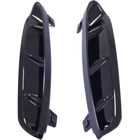 BMW BMW 4 CONVERTIBLE REAR BUMPER OUTER GRILLE SET (2pc) GLOSS-BLACK (430 W/M SPORT)(M440) OEM#51129854826 2021-2025 PL#BM1137101