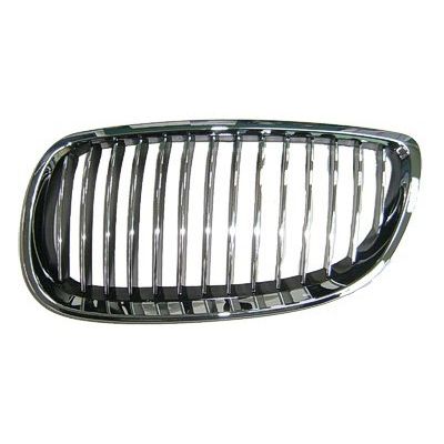 BMW BMW 3 (COUPE) GRILLE LEFT (Driver Side) CHROME FRAME & CHR/BLK INNER OEM#51137157277 2007-2010 PL#BM1200184