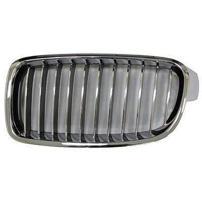 BMW BMW 3 (SEDAN) HYBRID GRILLE LEFT (Driver Side) CHROME FRAME /CHR/BLK INNER(11 BAR)(LUXURY) OEM#51137263481 2013-2015 PL#BM1200234