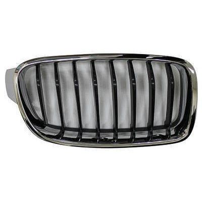 BMW BMW 3 (SEDAN) HYBRID  GRILLE RIGHT (Passenger Side) CHROME FRAME /BLACK INNER( 8 BAR)(SPORT/M SPORT) OEM#51137260498 2013-2015 PL#BM1200235