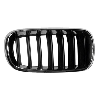 BMW BMW X5 GRILLE RIGHT (Passenger Side) CHROME FRAME/BLK BAR OEM#51137294486 2014-2018 PL#BM1200267