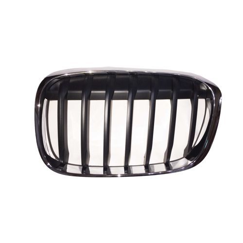 BMW BMW X1 GRILLE LEFT (Driver Side) BLACK W/CHROME FRAME (W/O M SPORT) OEM#51137354823 2016-2019 PL#BM1200290