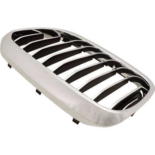 BMW BMW 5 SERIES (SEDAN)  GRILLE LEFT (Driver Side) CHROME/BLACK (WO/M PKG)(WO/NIGHT VISION)(W/LUXURY) OEM#51137390865 2017-2020 PL#BM1200298