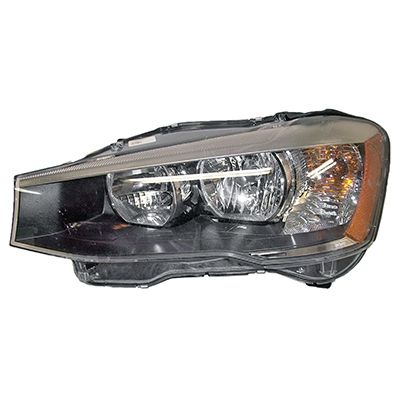 BMW BMW X3 HEAD LAMP ASSEMBLY LEFT (Driver Side) (HALOGEN)**CAPA** OEM#63117334073 2015-2017 PL#BM2518142C