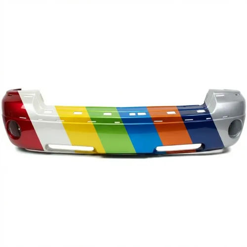 DODGE TRUCKS & VANS DAKOTA/PU  FRONT BUMPER COVER TXT-GRAY (W/CHROME MLDG) OEM#1GE95CD7AA 2005-2007 PL#CH1000894