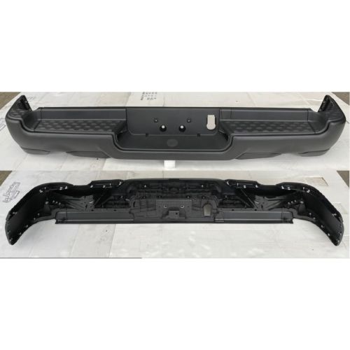 DODGE TRUCKS & VANS DODGE/PU  (R1500) REAR STEP BMP ASSY TXT-BLACK (WO/PK SENSOR)(DUAL EXHAUST)(REBEL) OEM#68404446AB-PFM 2019-2022 PL#CH1103142