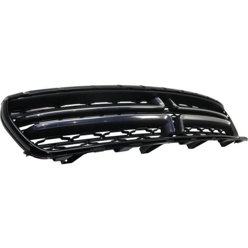 DODGE CHARGER  GRILLE GLOSS-BLACK W/SATIN NICKEL CHROME (WO/HOOD SCOOP)**CAPA** OEM#5PP34SZ7AB 2015-2023 PL#CH1200391C